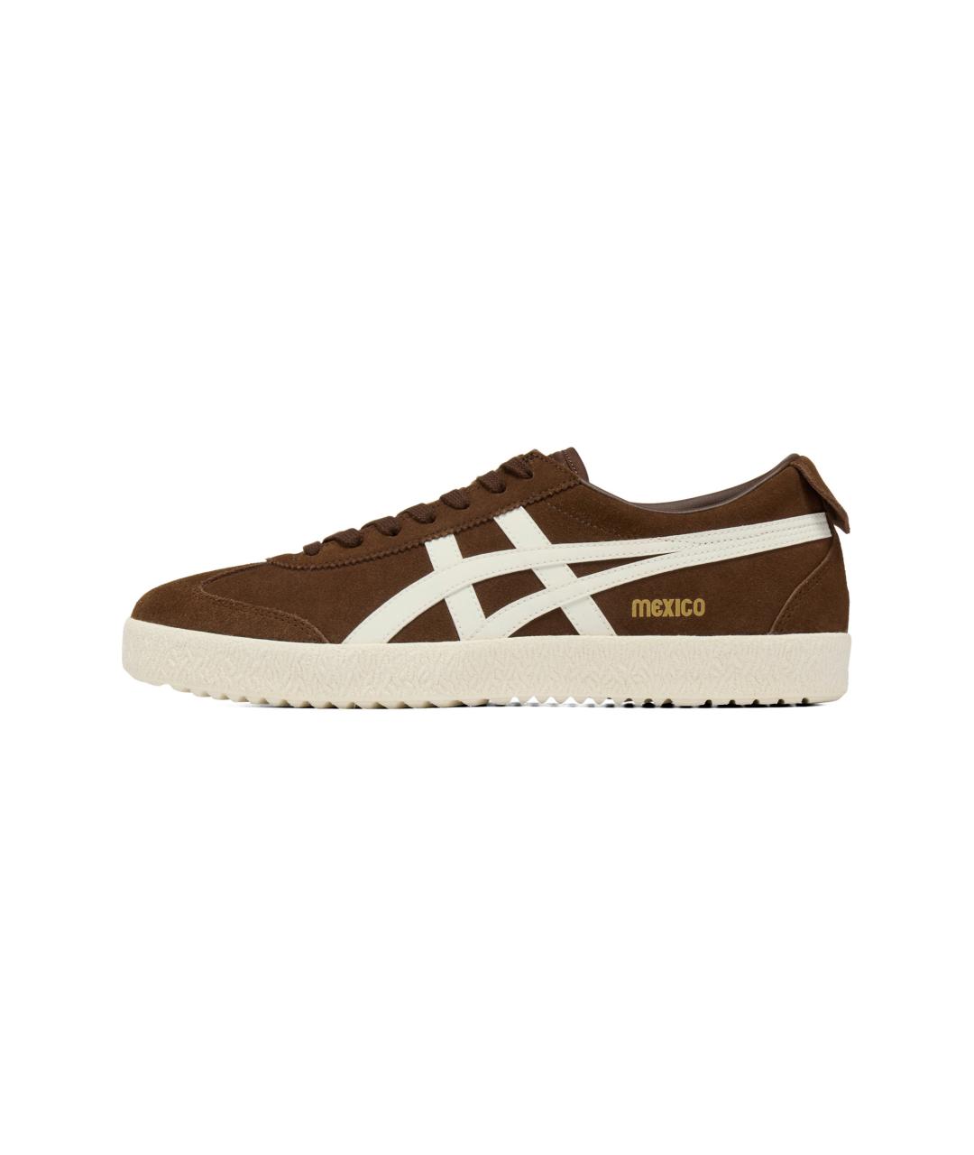 ONITSUKA TIGER Коричневые кожаные кеды, фото 2
