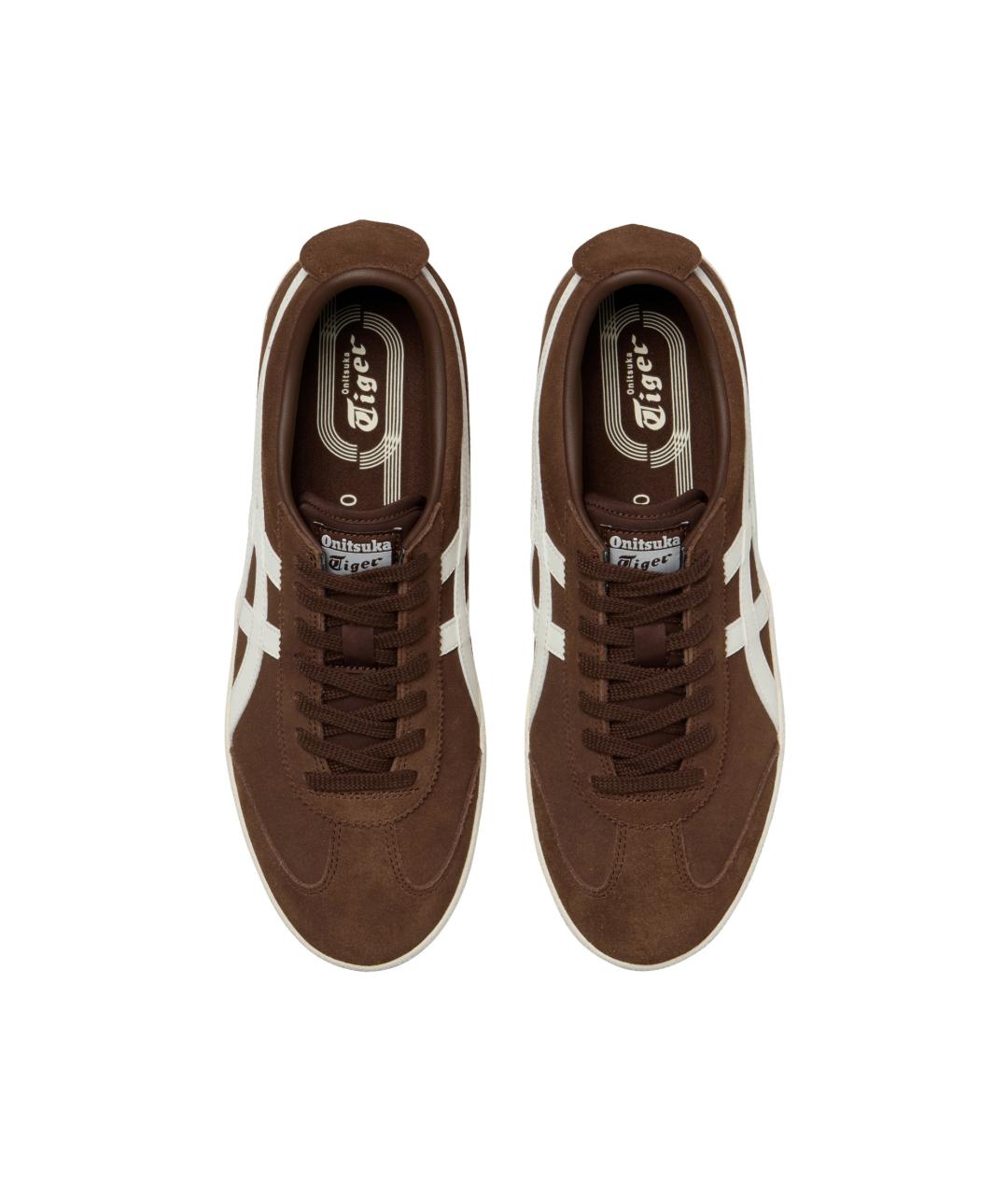 ONITSUKA TIGER Коричневые кожаные кеды, фото 5