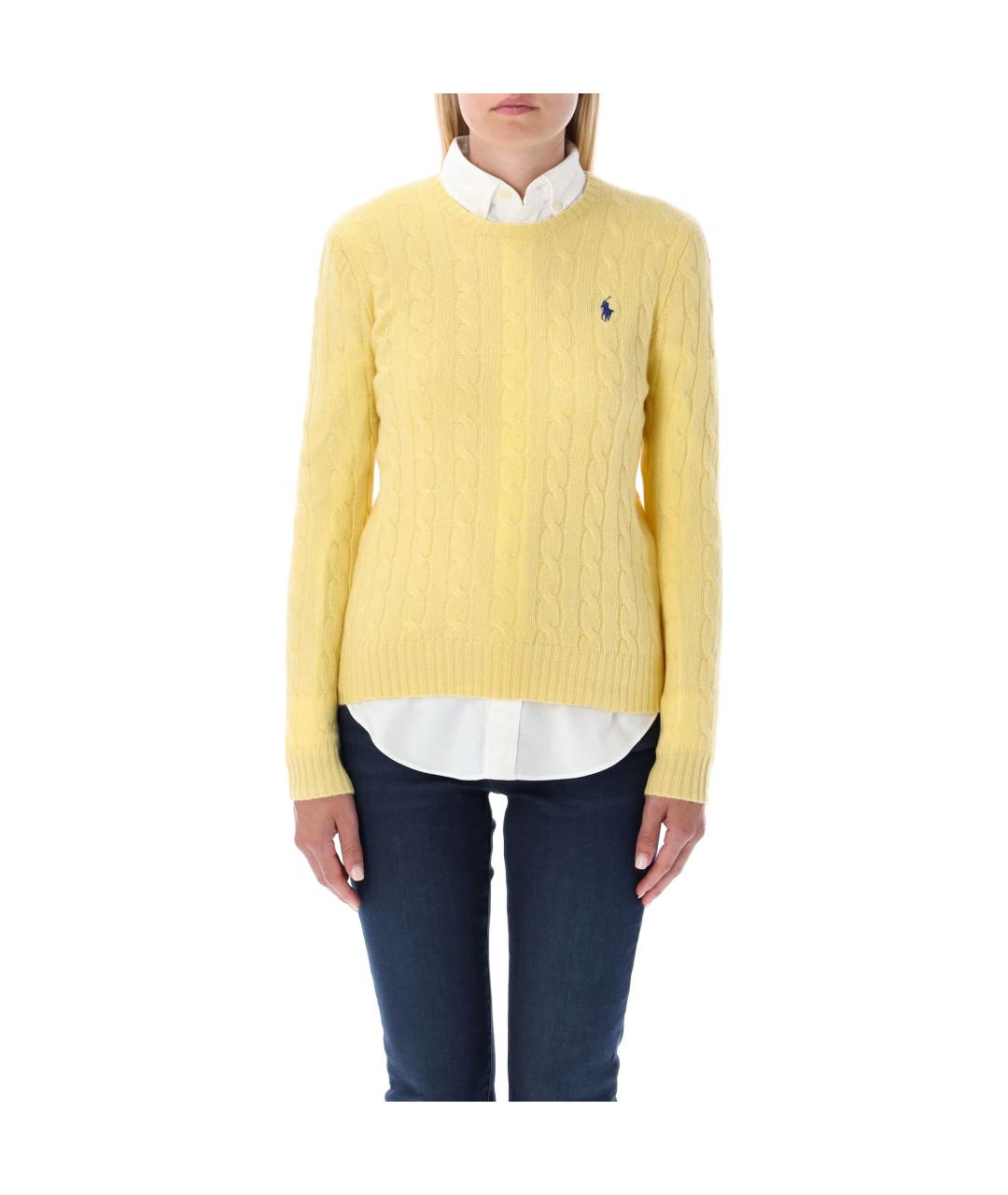POLO RALPH LAUREN Желтый джемпер / свитер, фото 2
