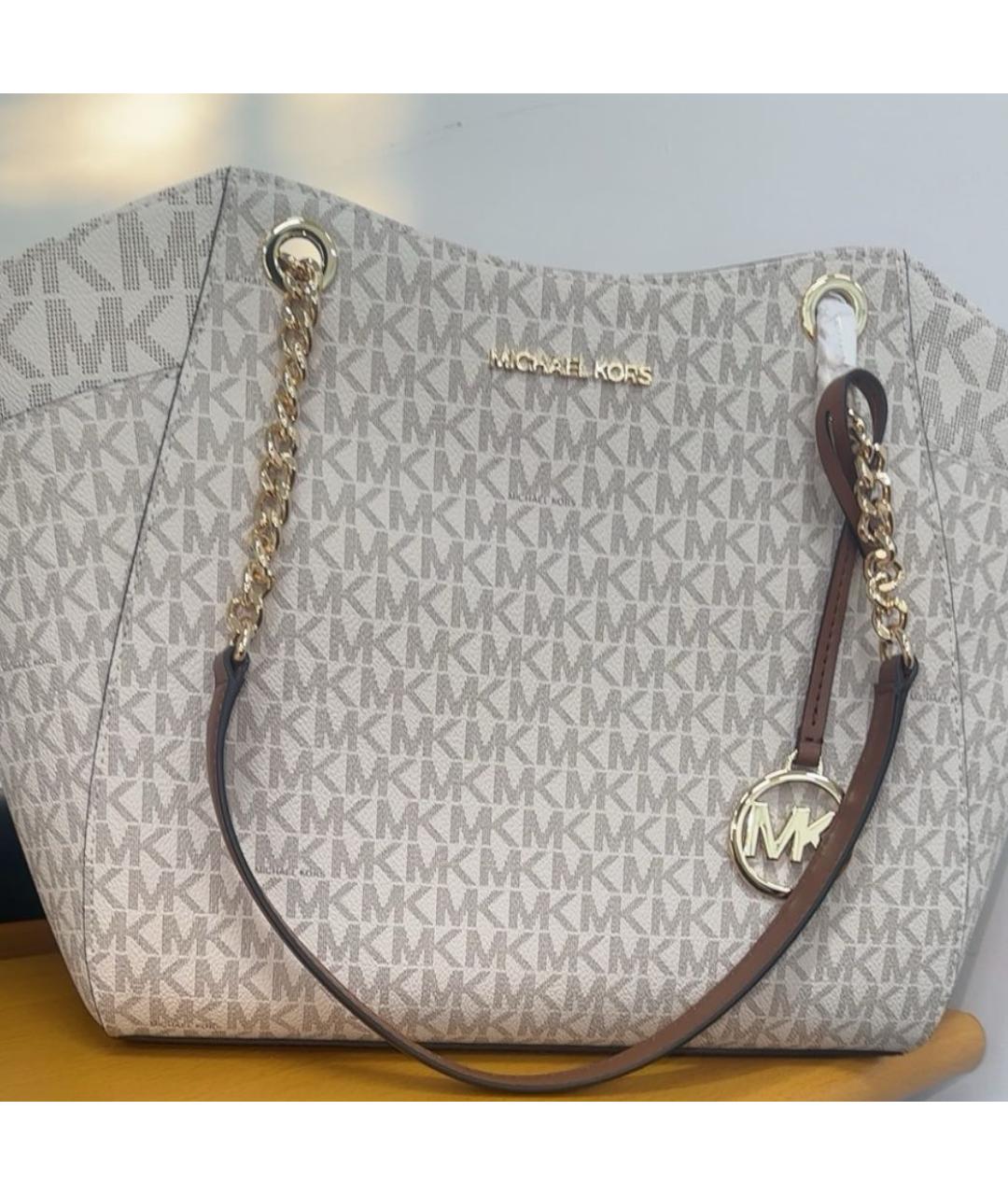 MICHAEL KORS Бежевая сумка тоут, фото 8