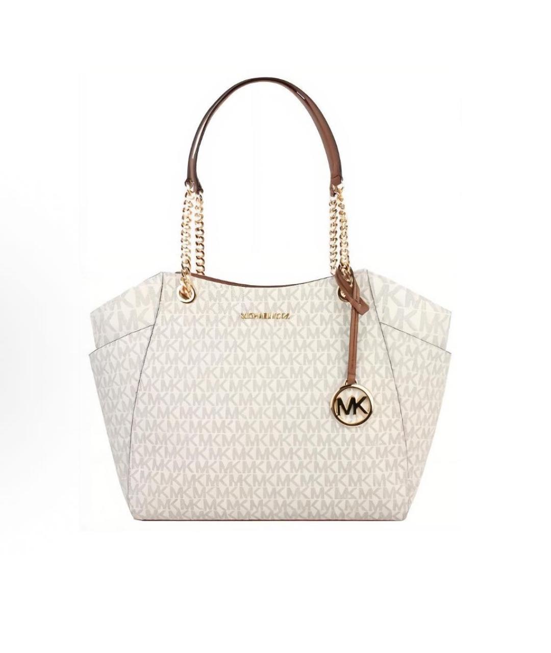 MICHAEL KORS Бежевая сумка тоут, фото 9