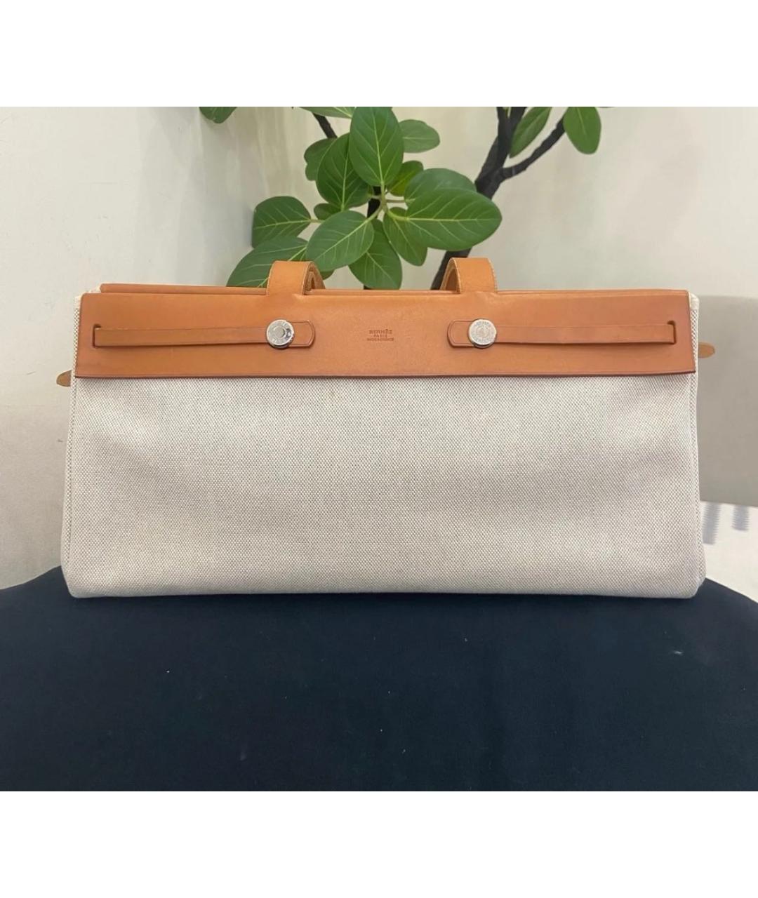 HERMES Коричневая сумка с короткими ручками, фото 8