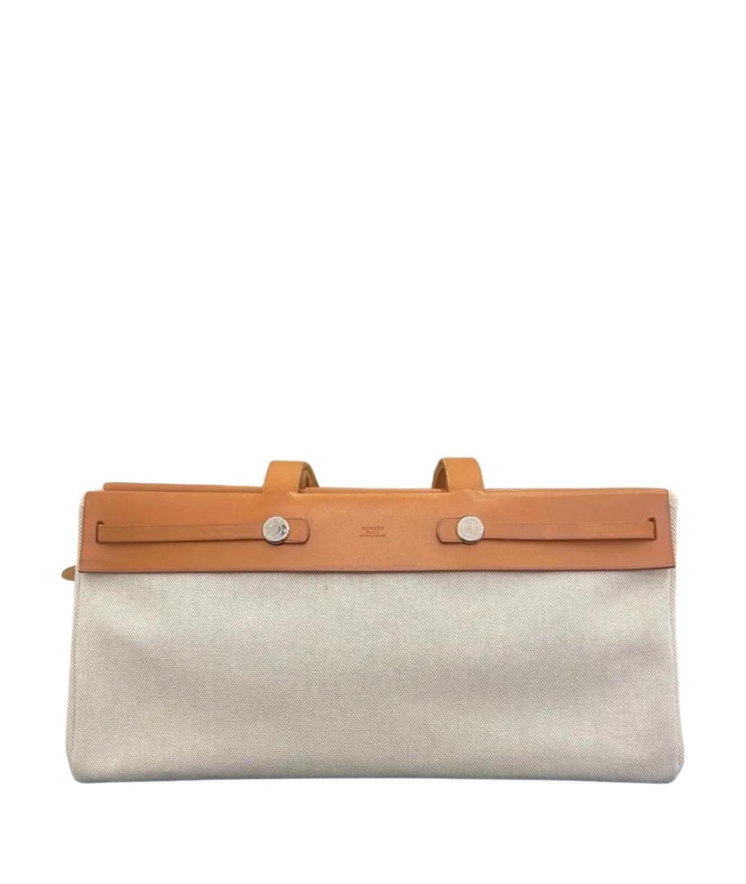 HERMES Коричневая сумка с короткими ручками, фото 1