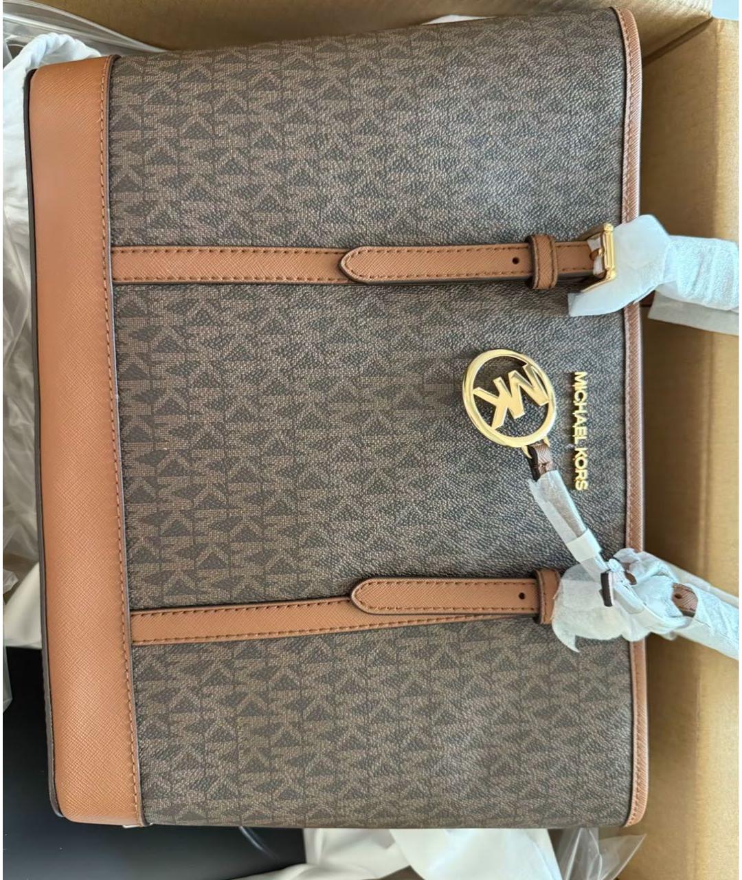 MICHAEL KORS Коричневая сумка тоут, фото 6