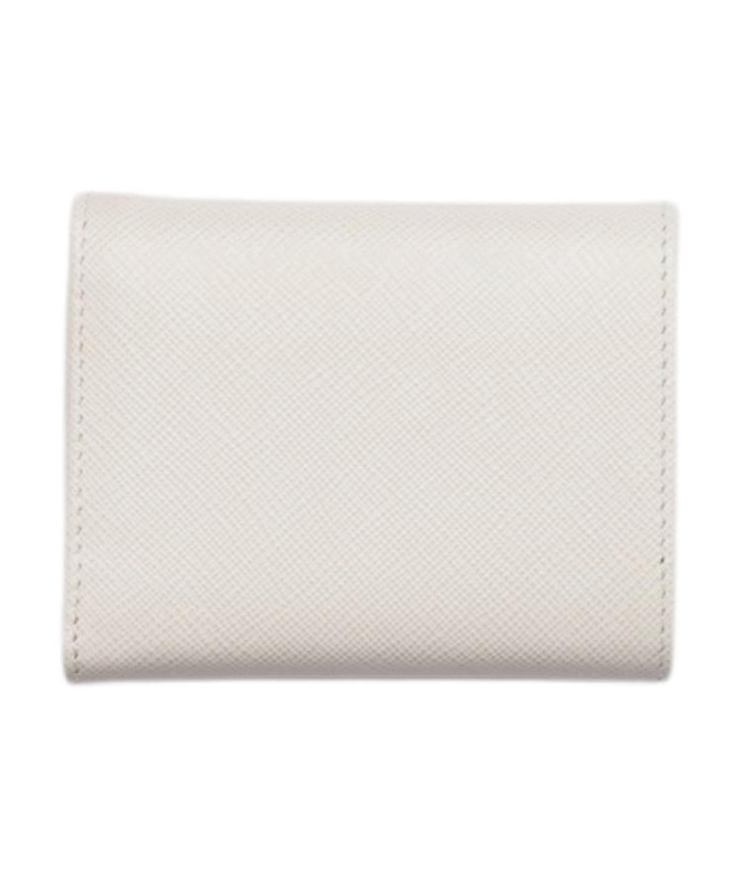 PRADA Белый кожаный кошелек, фото 3