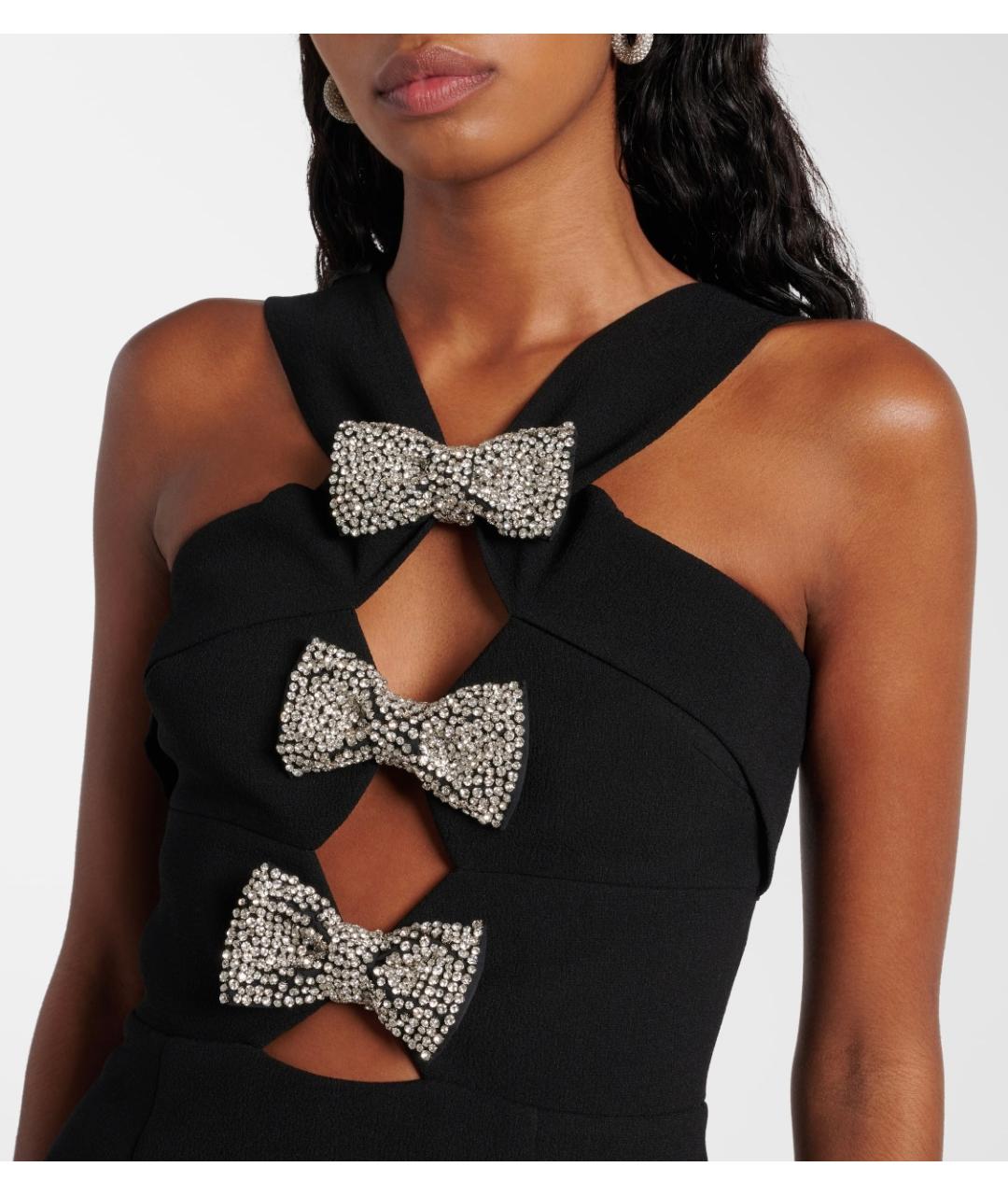 REBECCA VALLANCE Черное полиэстеровое коктейльное платье, фото 4