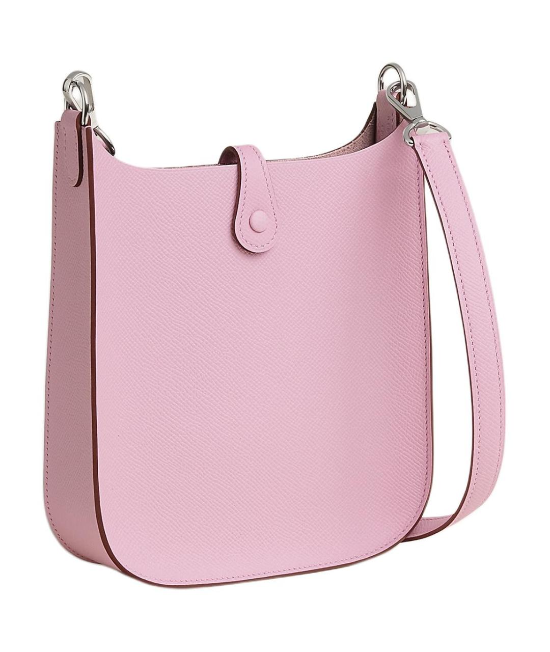 HERMES Розовая кожаная сумка через плечо, фото 3