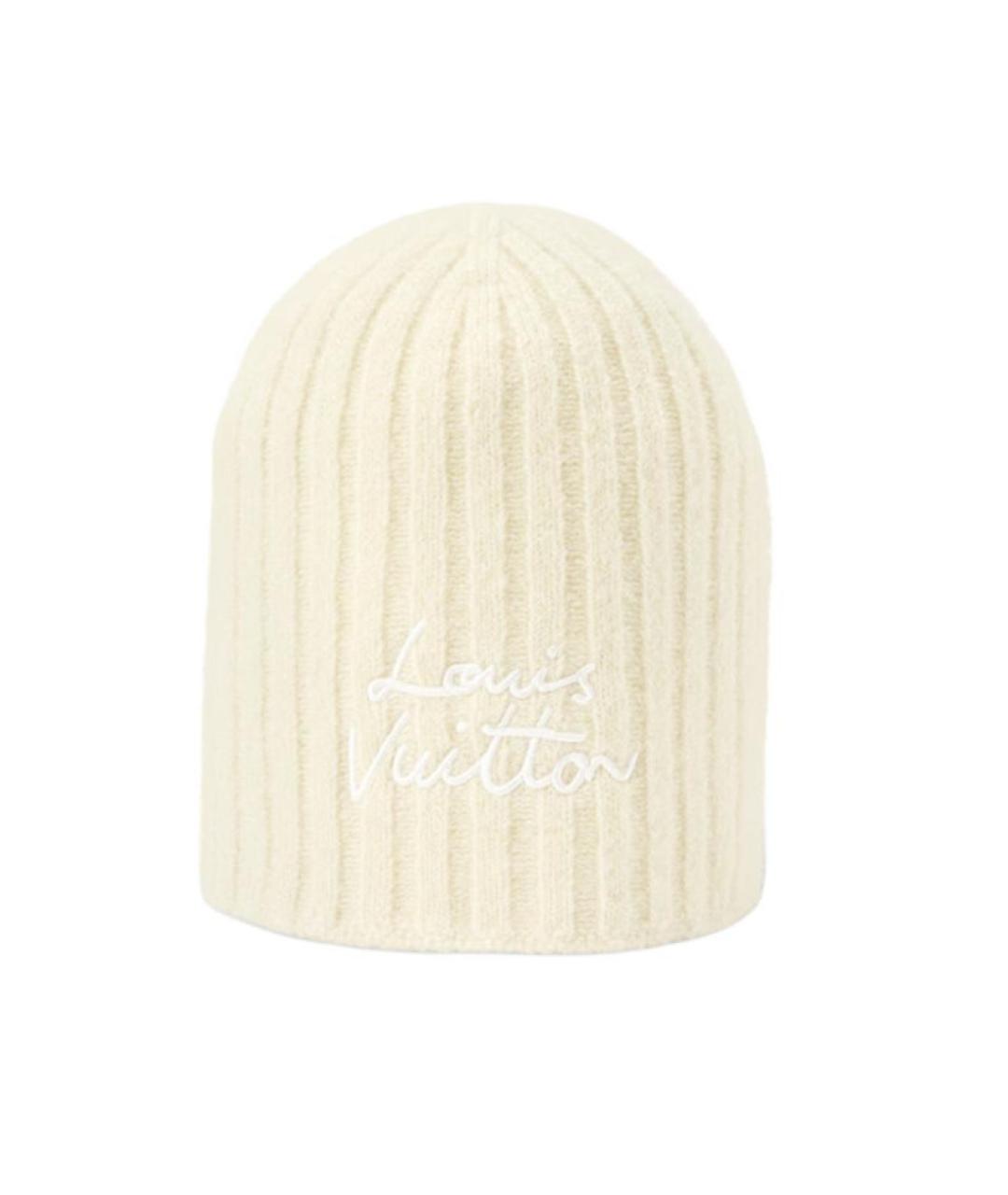 LOUIS VUITTON Бежевая шапка, фото 2