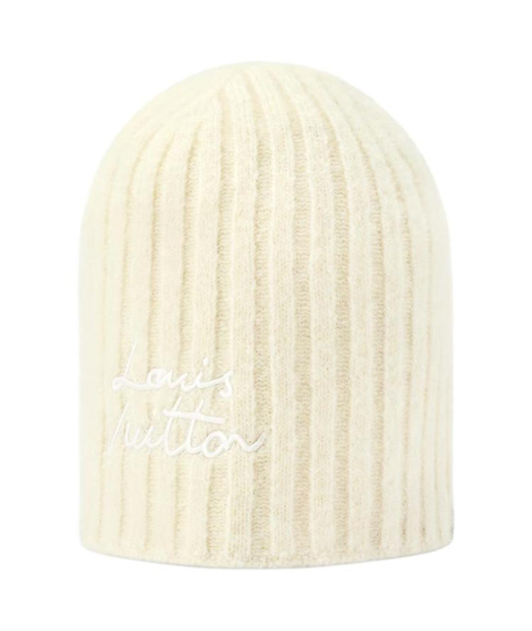 LOUIS VUITTON Бежевая шапка, фото 1
