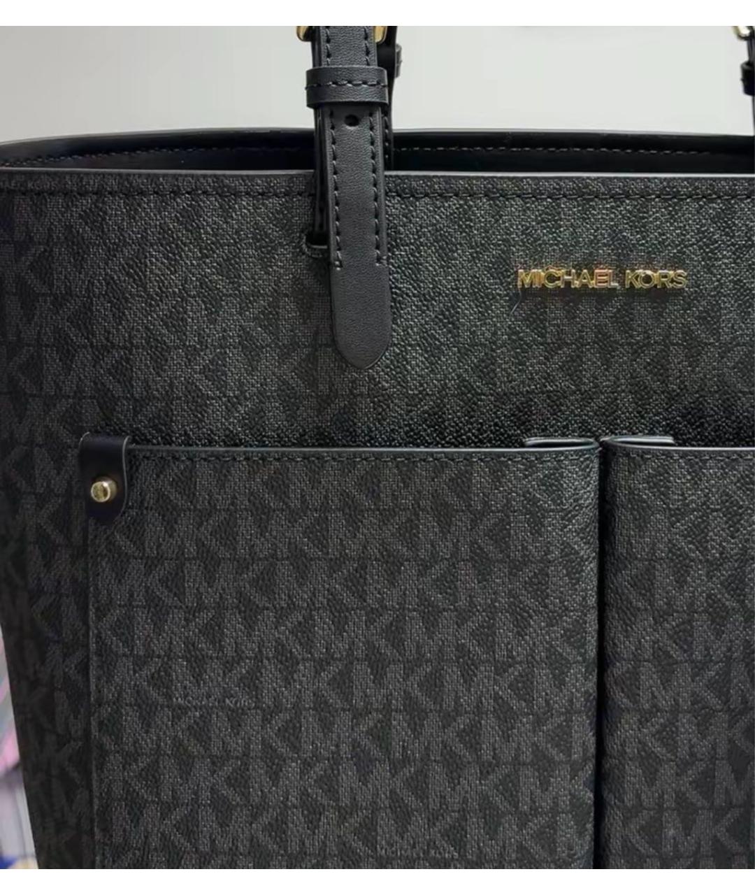 MICHAEL KORS Черная сумка тоут, фото 8