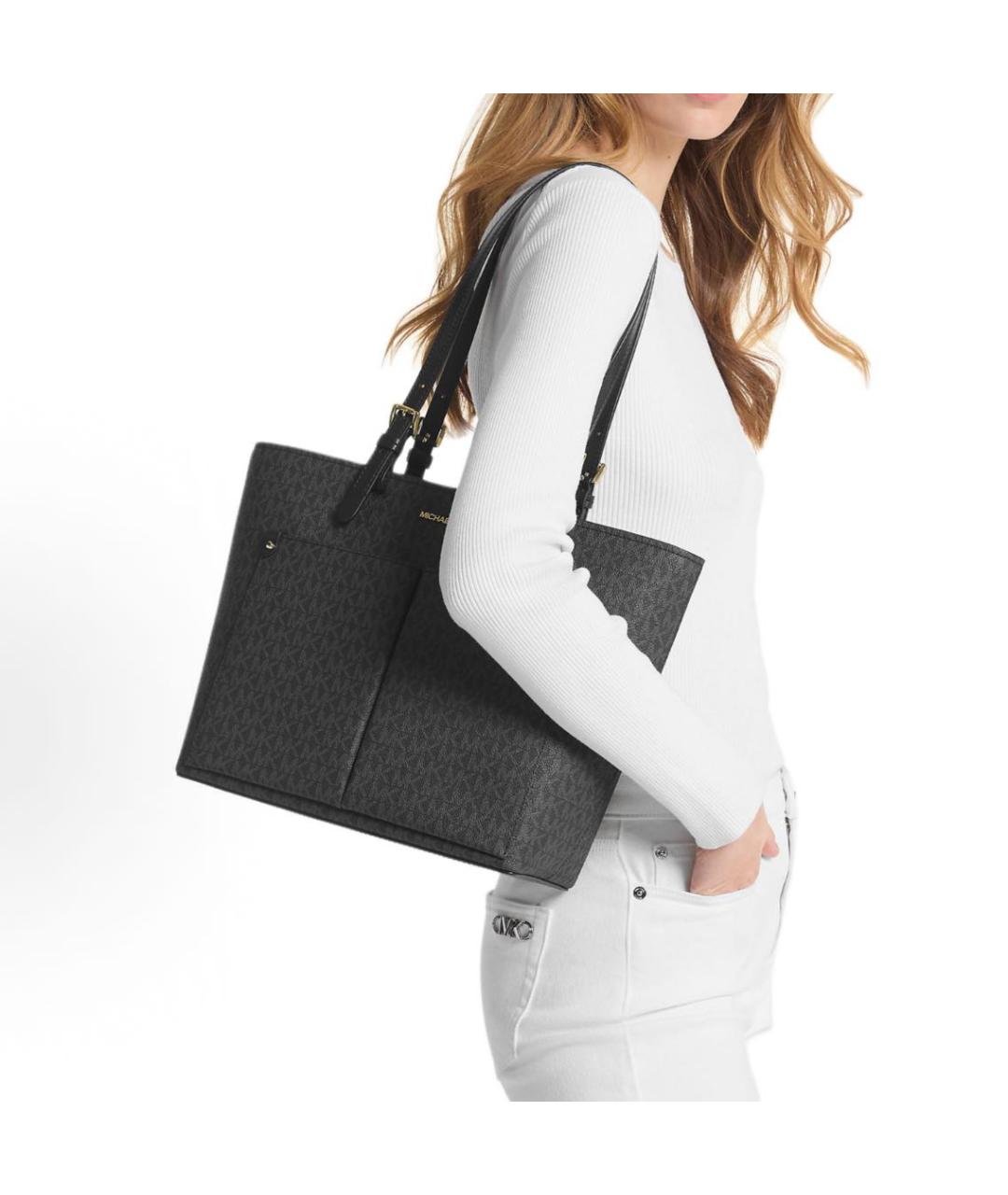 MICHAEL KORS Черная сумка тоут, фото 4