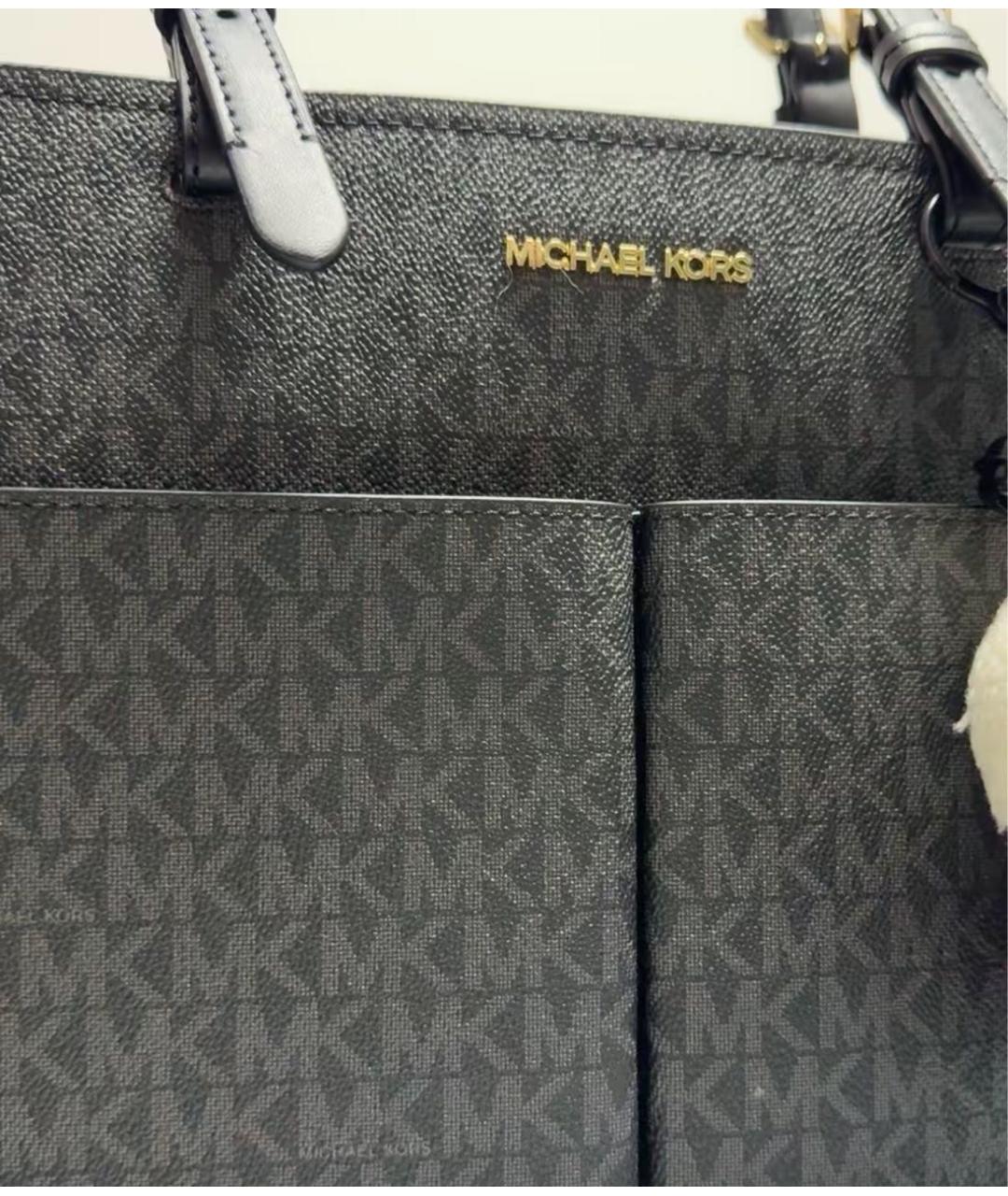 MICHAEL KORS Черная сумка тоут, фото 5