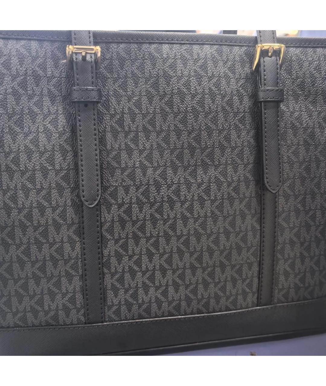 MICHAEL KORS Черная сумка тоут, фото 8