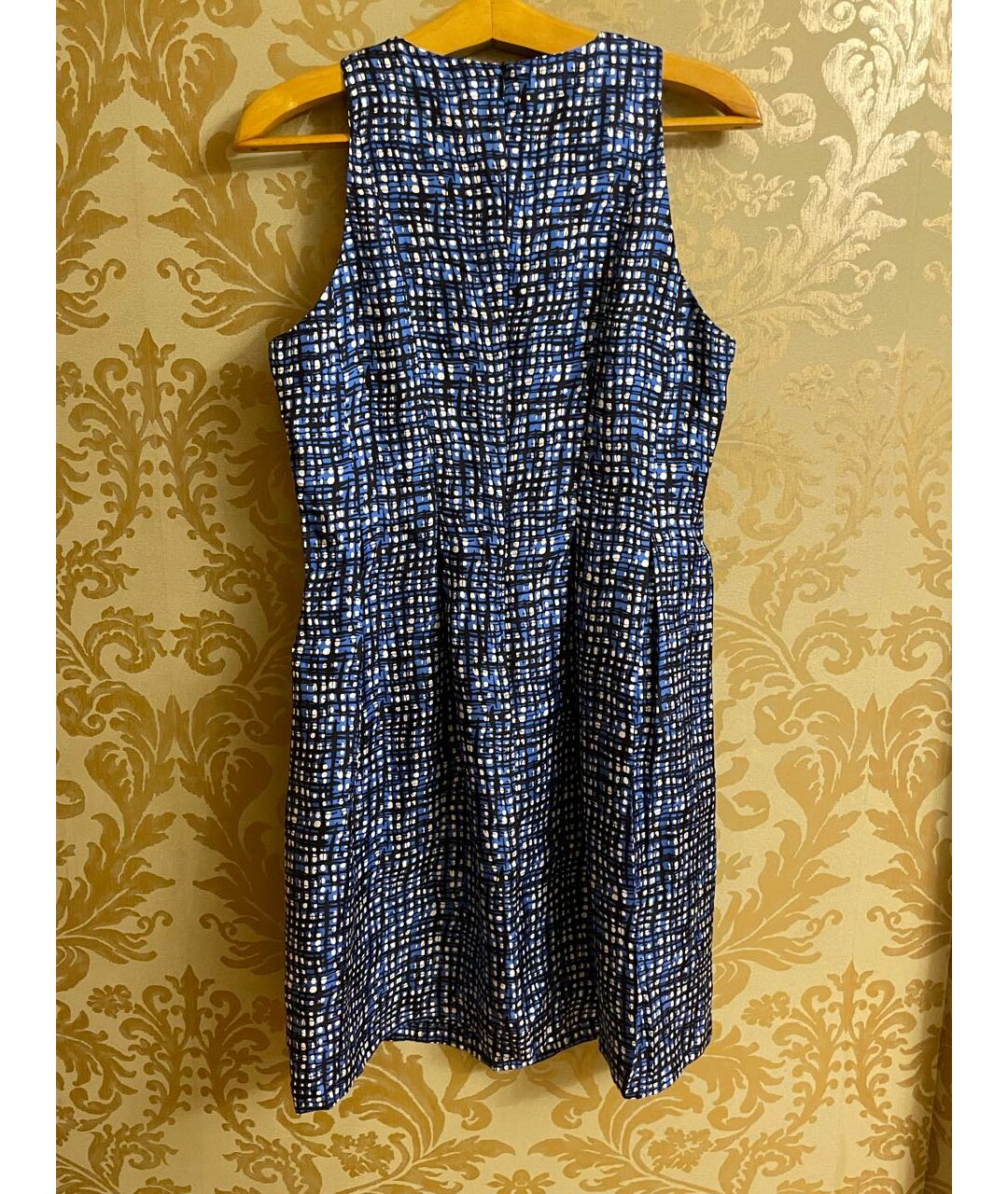 STEFANEL Синее шелковое повседневное платье, фото 2