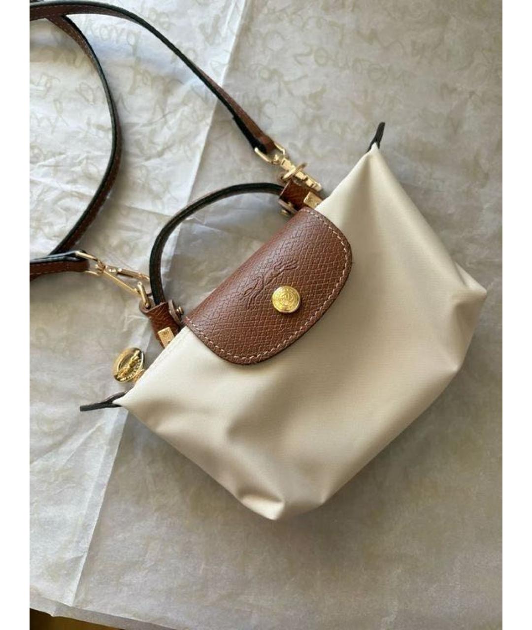 LONGCHAMP Бежевая сумка с короткими ручками, фото 4