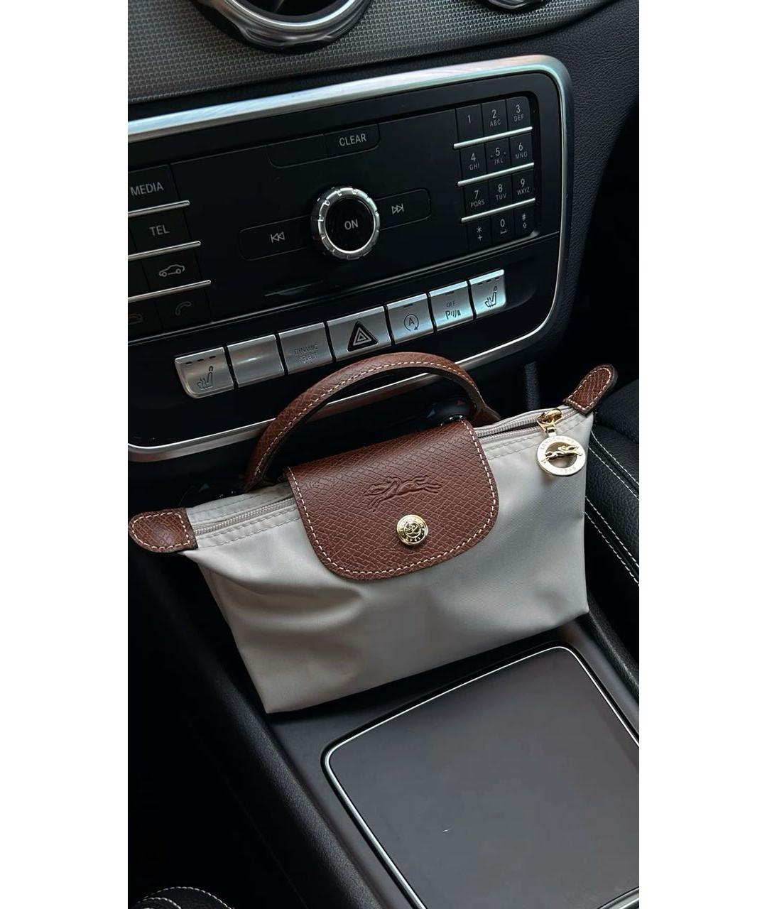 LONGCHAMP Бежевая сумка с короткими ручками, фото 5