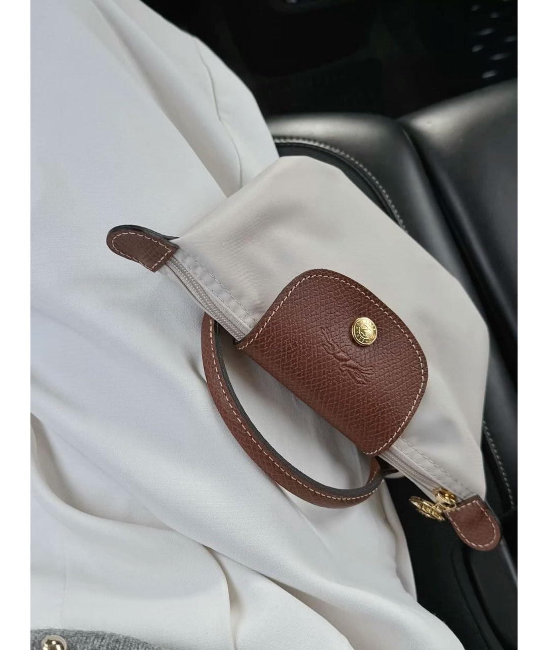 LONGCHAMP Бежевая сумка с короткими ручками, фото 6