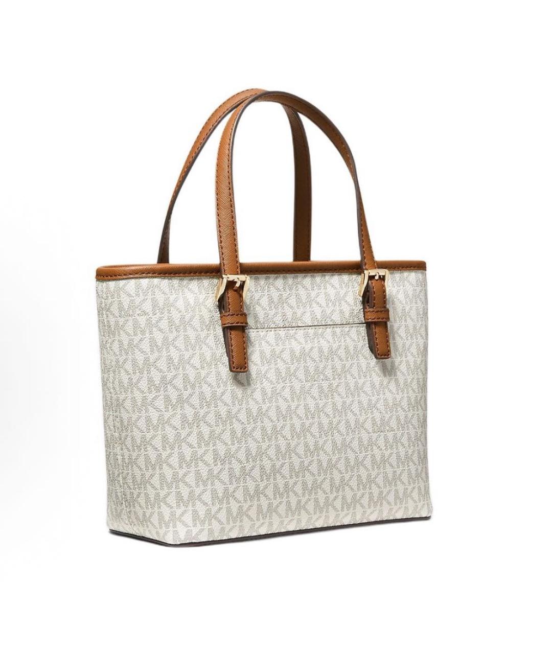 MICHAEL KORS Белая сумка тоут, фото 2