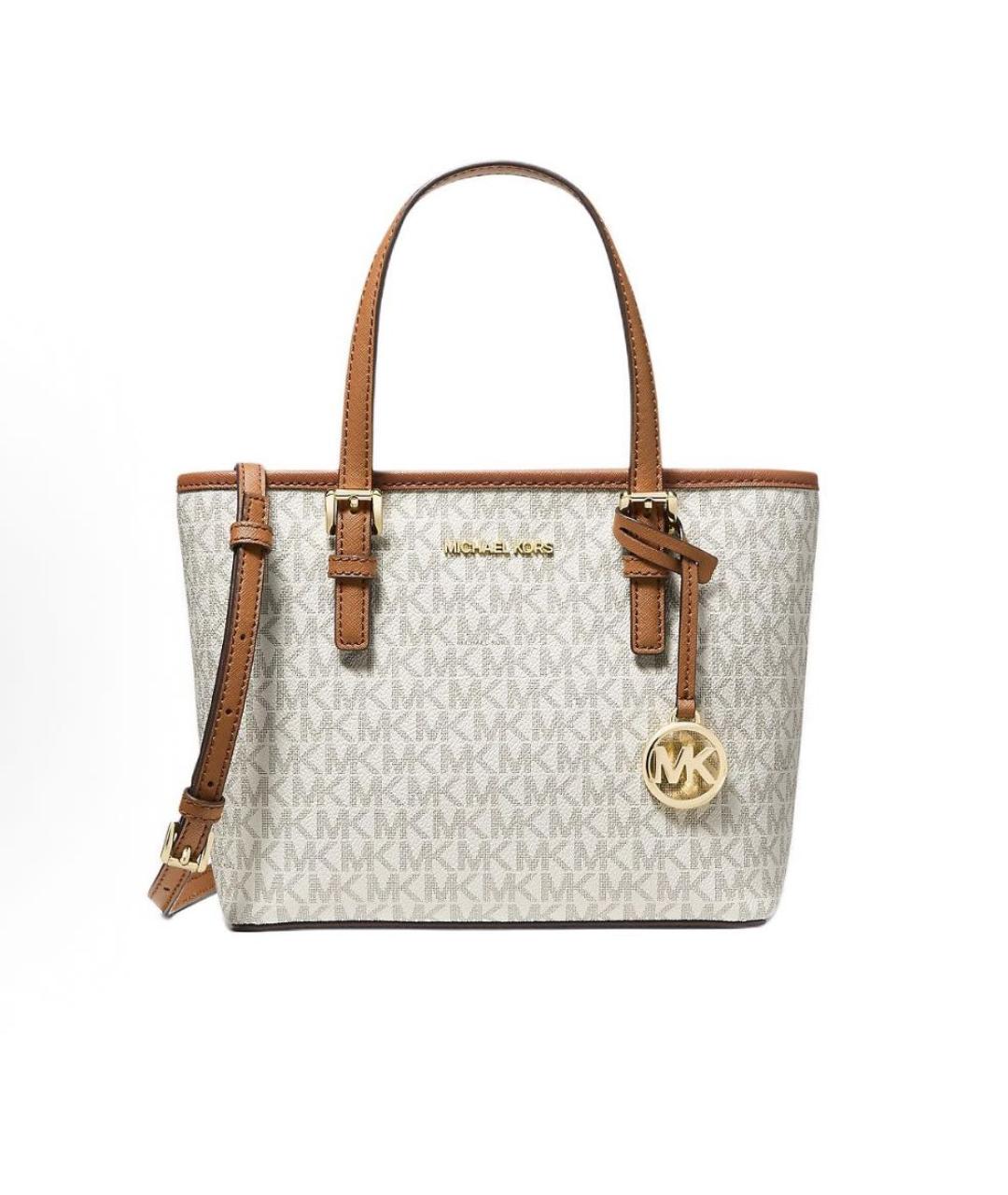 MICHAEL KORS Белая сумка тоут, фото 9