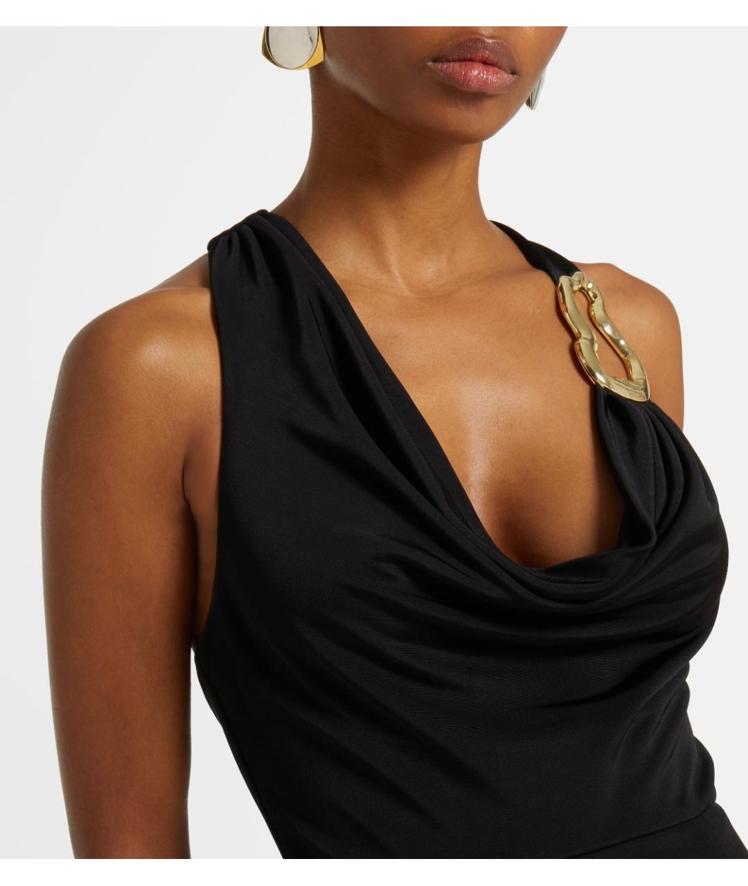 REBECCA VALLANCE Черное полиэстеровое вечернее платье, фото 4