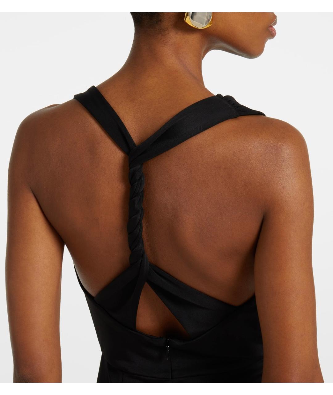 REBECCA VALLANCE Черное полиэстеровое вечернее платье, фото 5