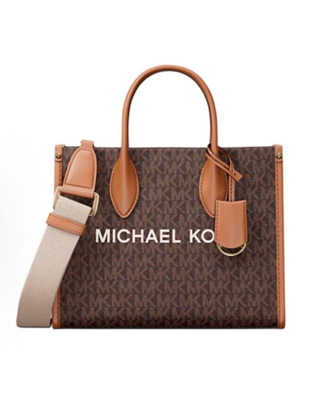 MICHAEL KORS Коричневая сумка тоут, фото 9