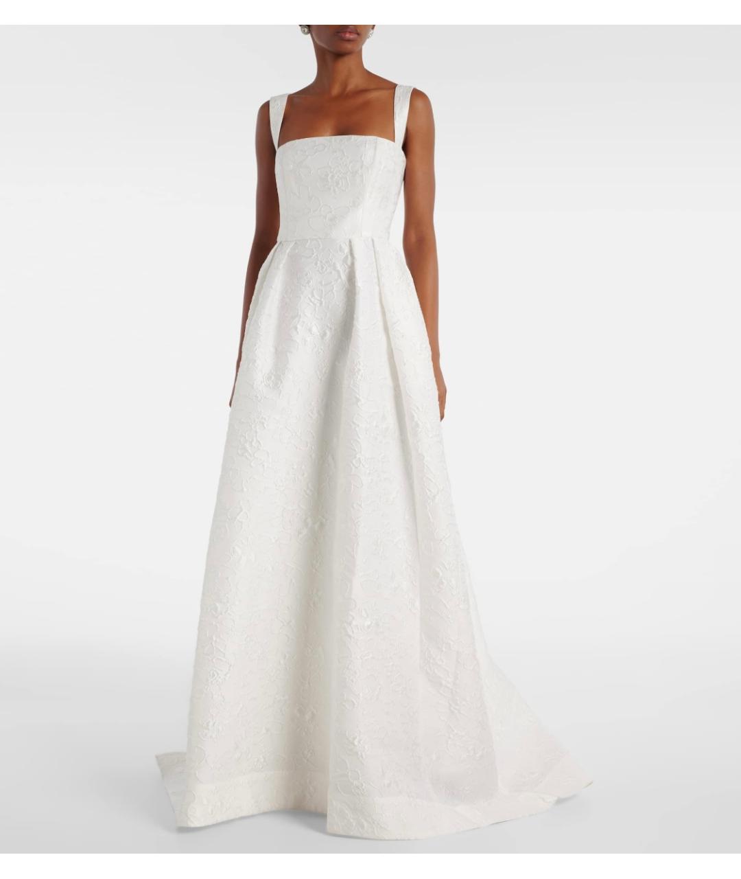 REBECCA VALLANCE Белое полиэстеровое свадебное платье, фото 2