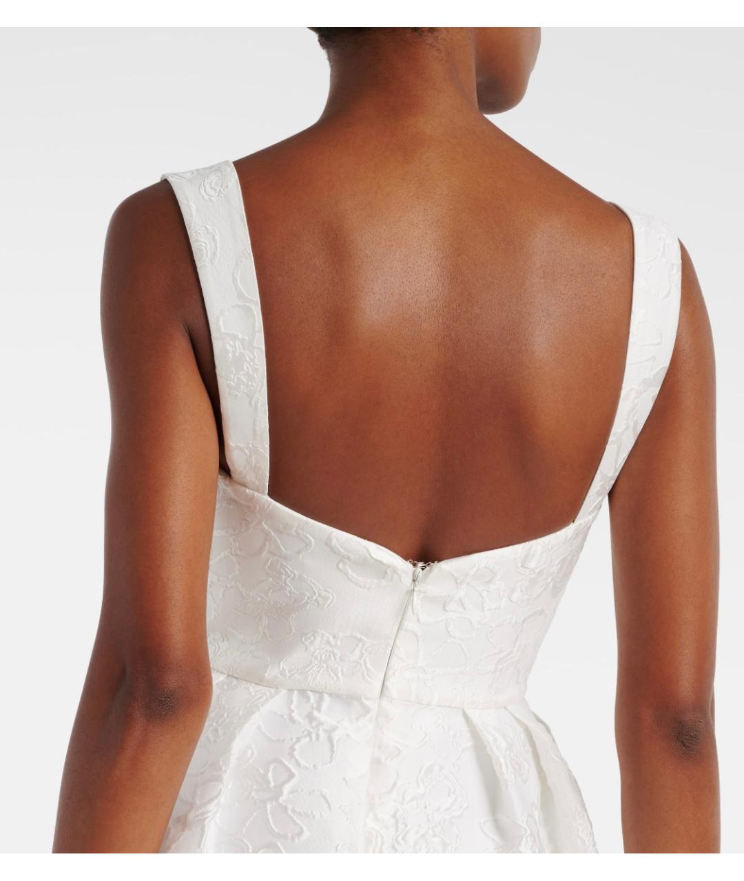 REBECCA VALLANCE Белое полиэстеровое свадебное платье, фото 6