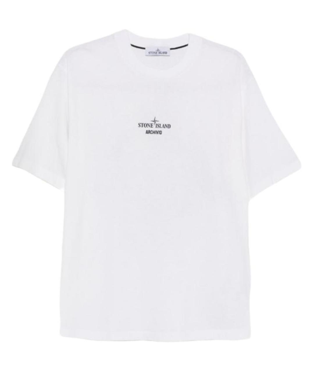 STONE ISLAND Белая футболка, фото 1