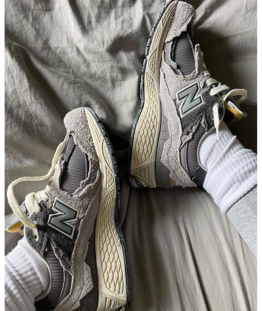 NEW BALANCE Серые замшевые кроссовки, фото 2