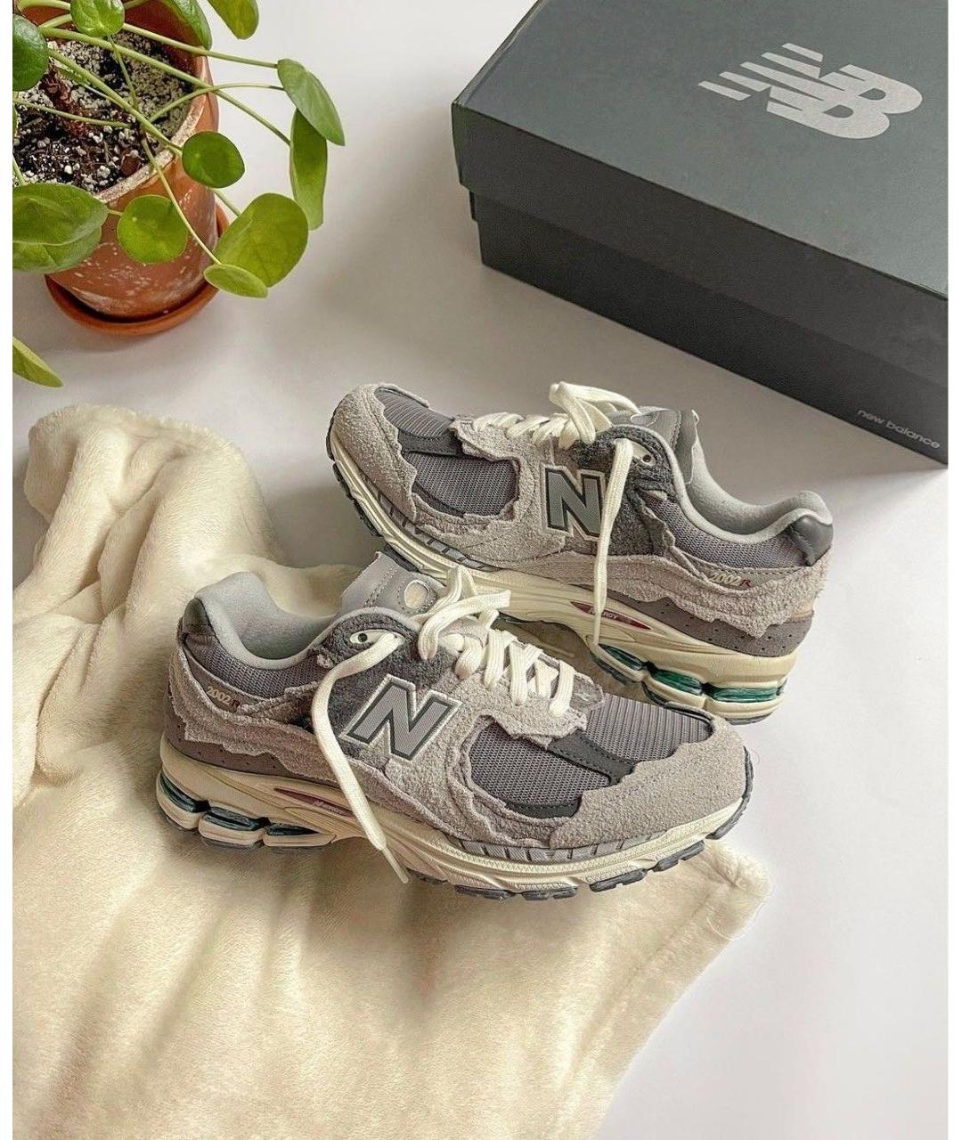 NEW BALANCE Серые замшевые кроссовки, фото 6