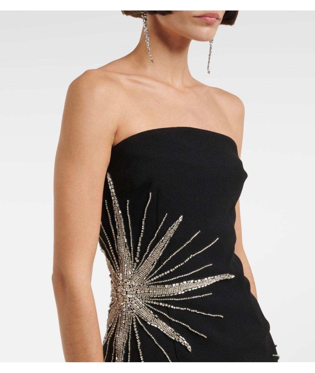 REBECCA VALLANCE Черное полиэстеровое коктейльное платье, фото 4