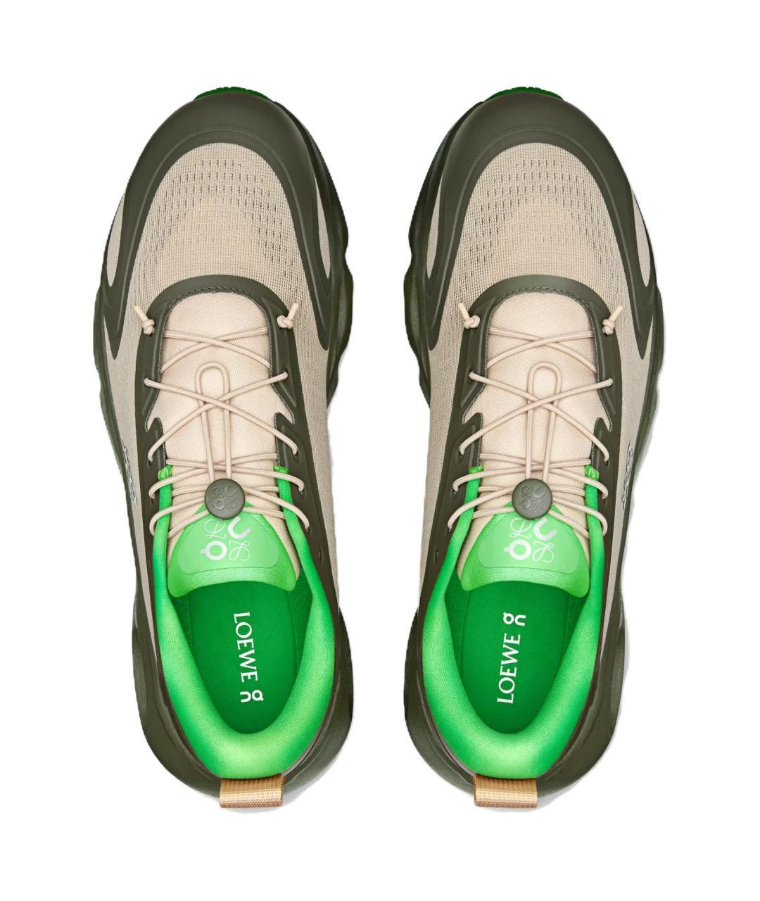 ON Зеленые низкие кроссовки / кеды, фото 3