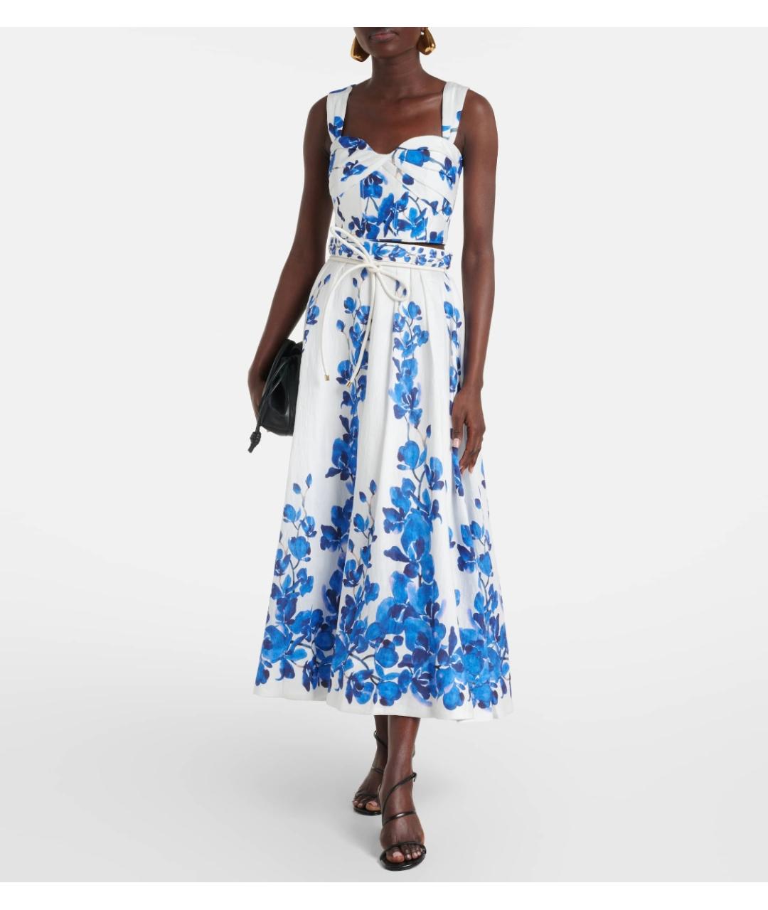 REBECCA VALLANCE Синяя юбка миди, фото 2