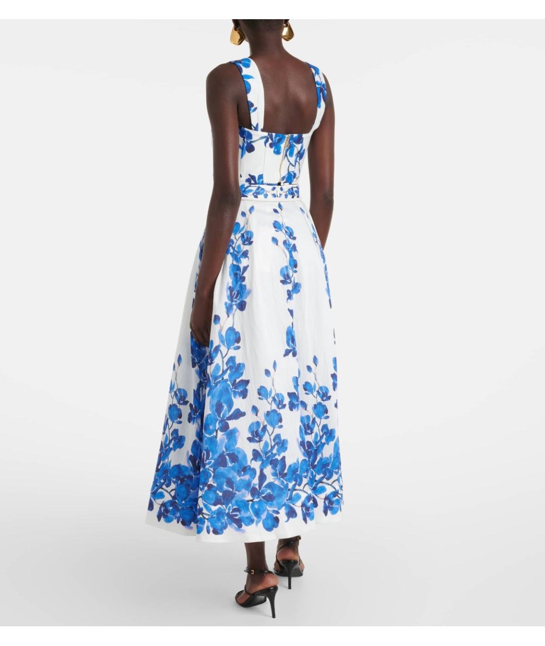 REBECCA VALLANCE Синяя юбка миди, фото 3