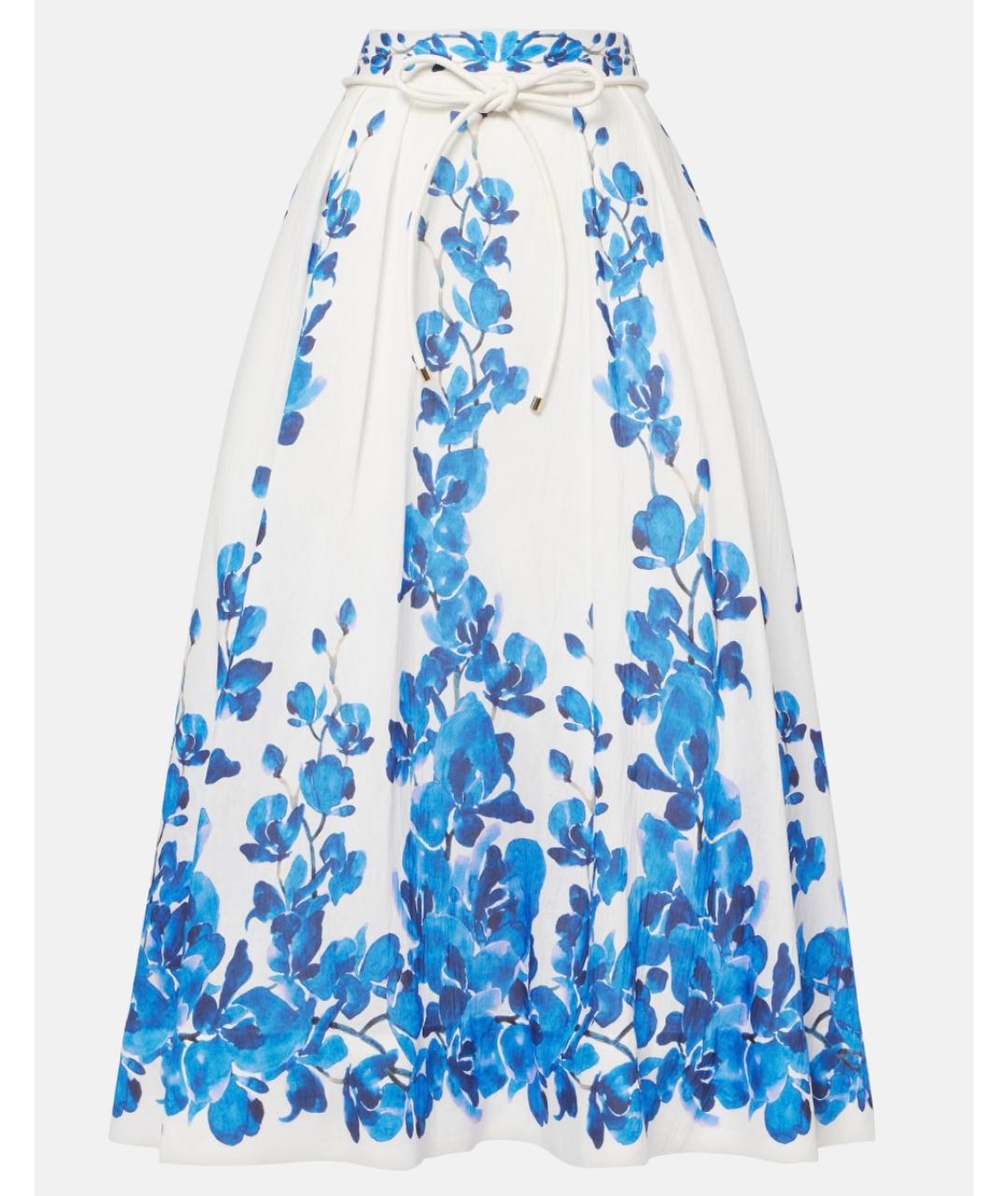 REBECCA VALLANCE Синяя юбка миди, фото 5