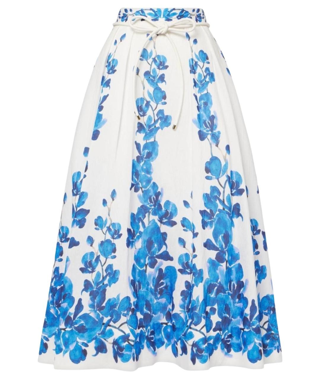 REBECCA VALLANCE Синяя юбка миди, фото 1