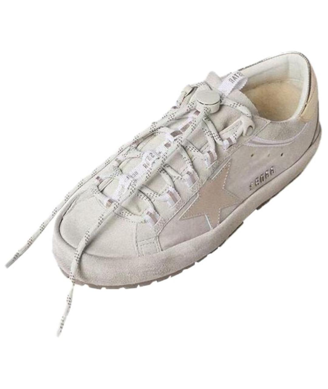 GOLDEN GOOSE DELUXE BRAND Серые кожаные кроссовки, фото 3