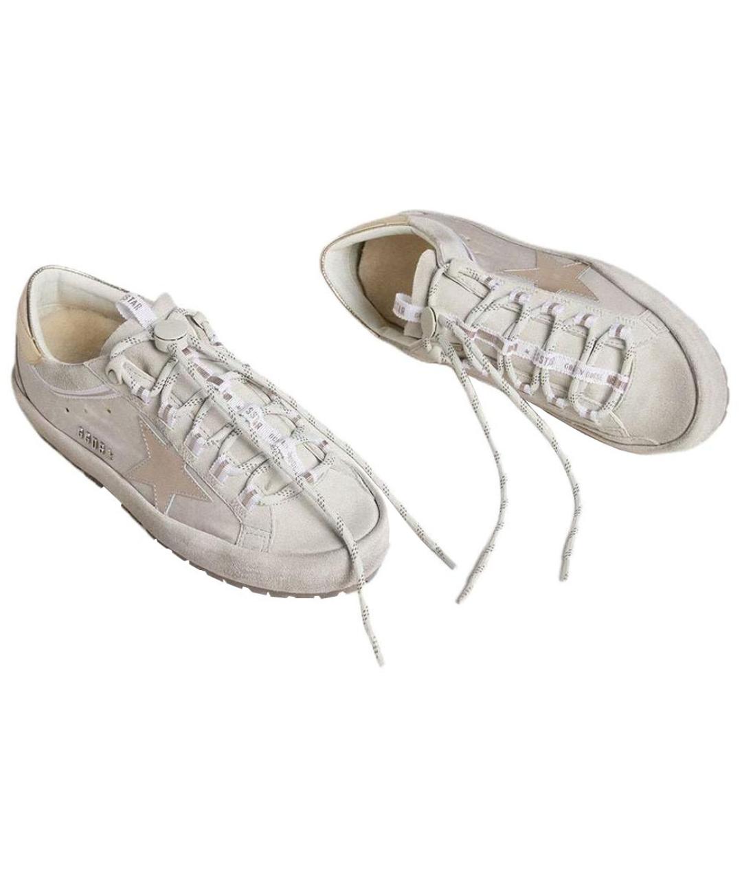 GOLDEN GOOSE DELUXE BRAND Серые кожаные кроссовки, фото 4