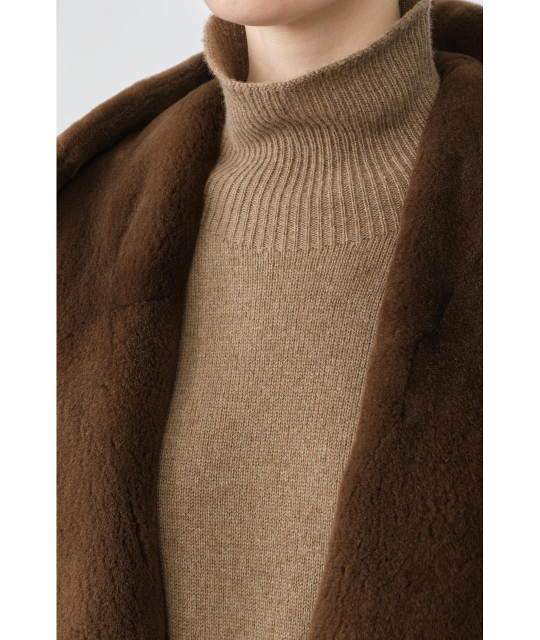 THE ROW Коричневое меховое пальто, фото 6