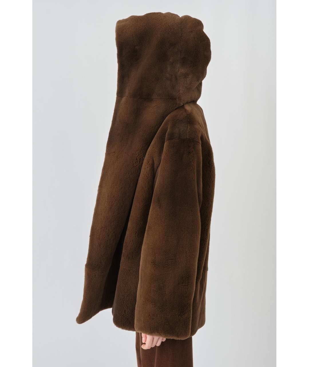 THE ROW Коричневое меховое пальто, фото 7
