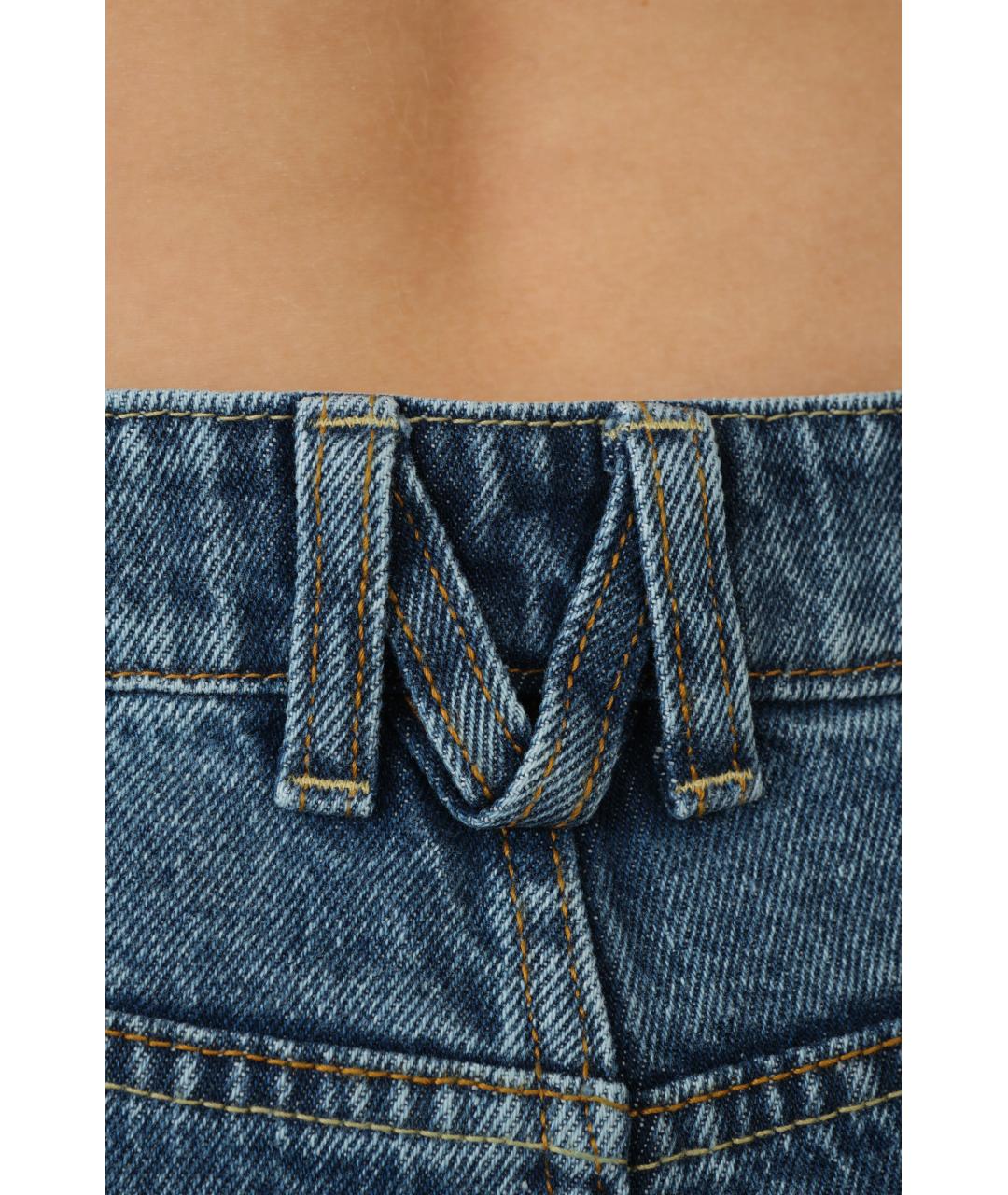 MAGDA BUTRYM Синие хлопковые прямые джинсы, фото 5