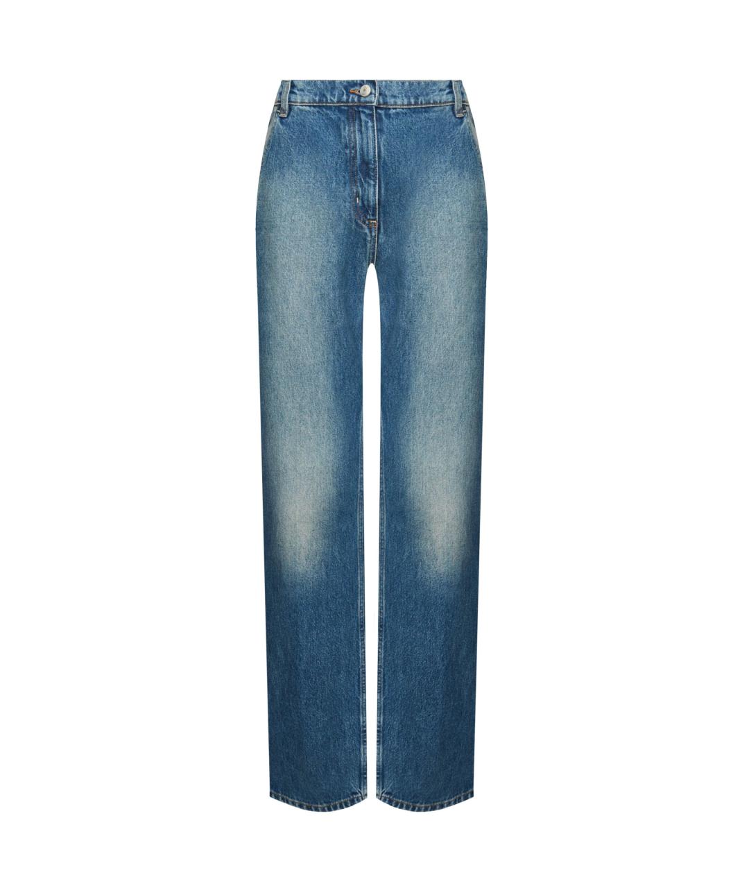 MAGDA BUTRYM Синие хлопковые прямые джинсы, фото 1