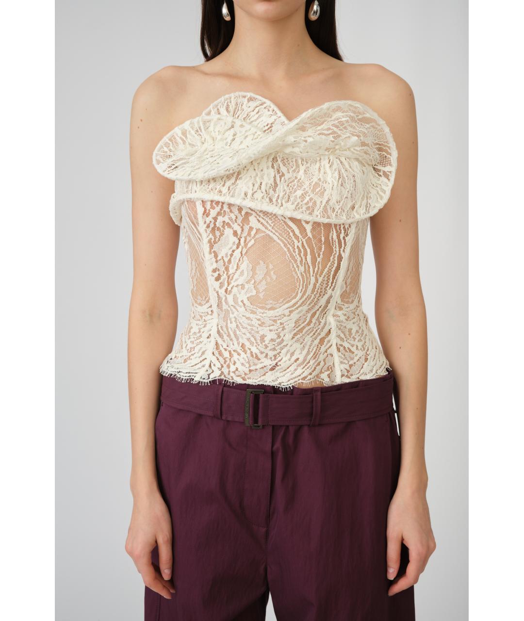 MAGDA BUTRYM Белая хлопковая майка, фото 3