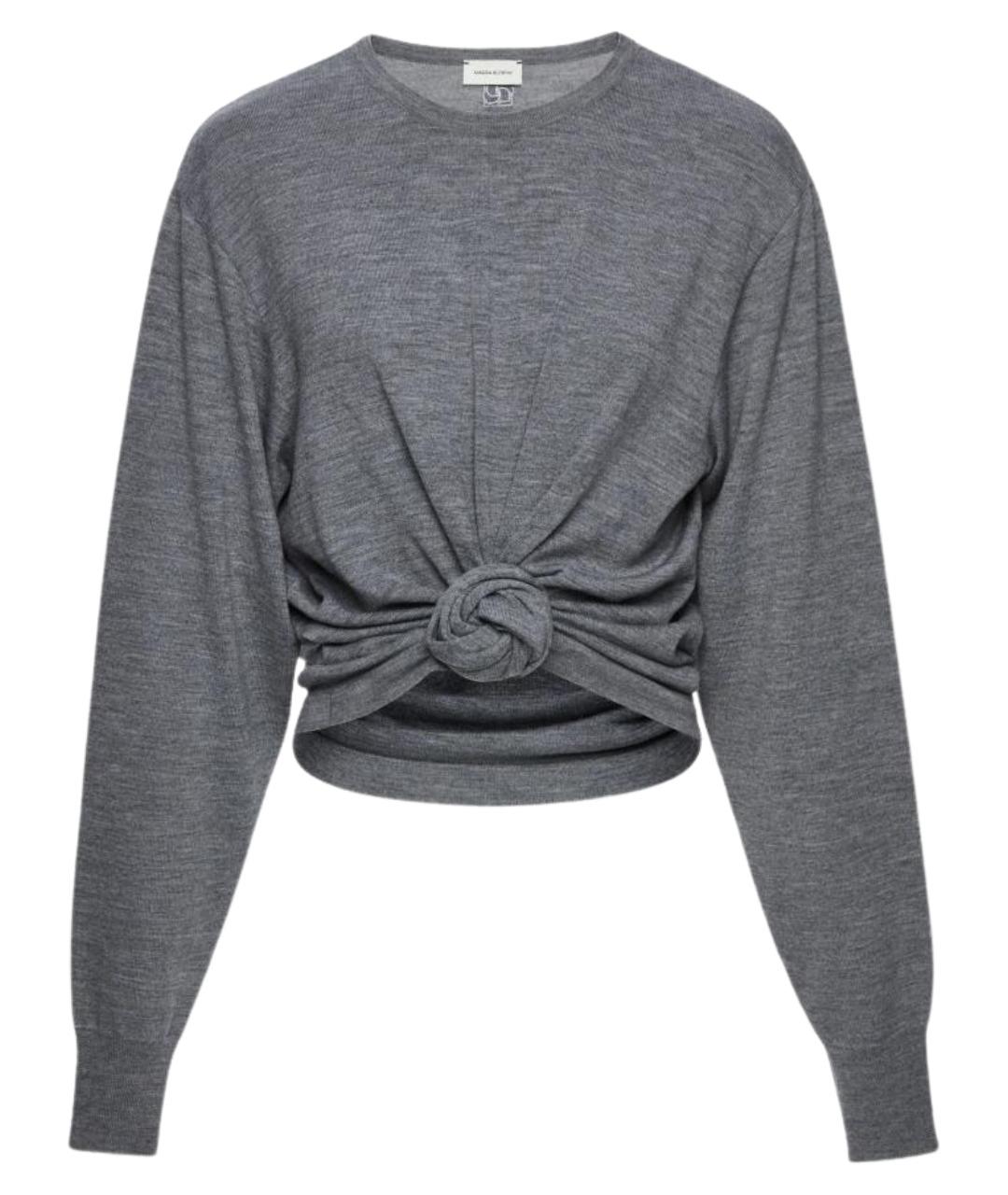 MAGDA BUTRYM Серый шерстяной джемпер / свитер, фото 1