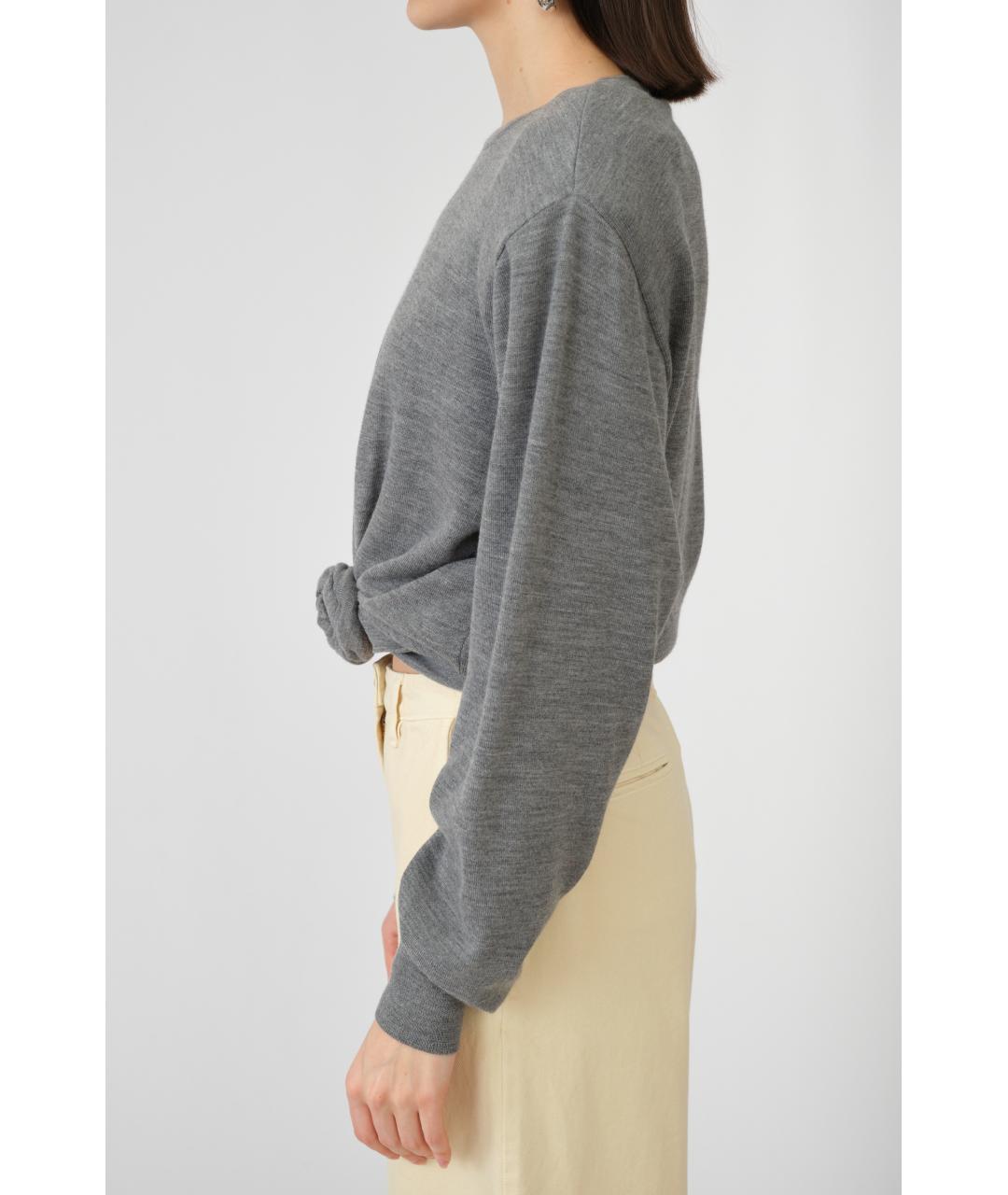 MAGDA BUTRYM Серый шерстяной джемпер / свитер, фото 4