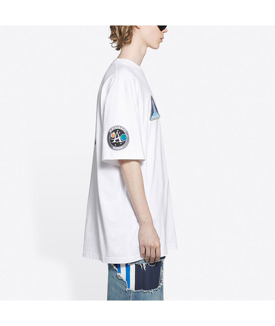 BALENCIAGA Белая футболка, фото 5