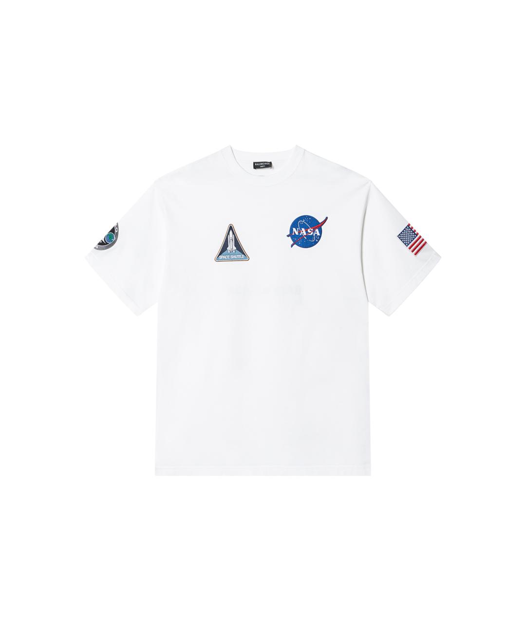 BALENCIAGA Белая футболка, фото 6