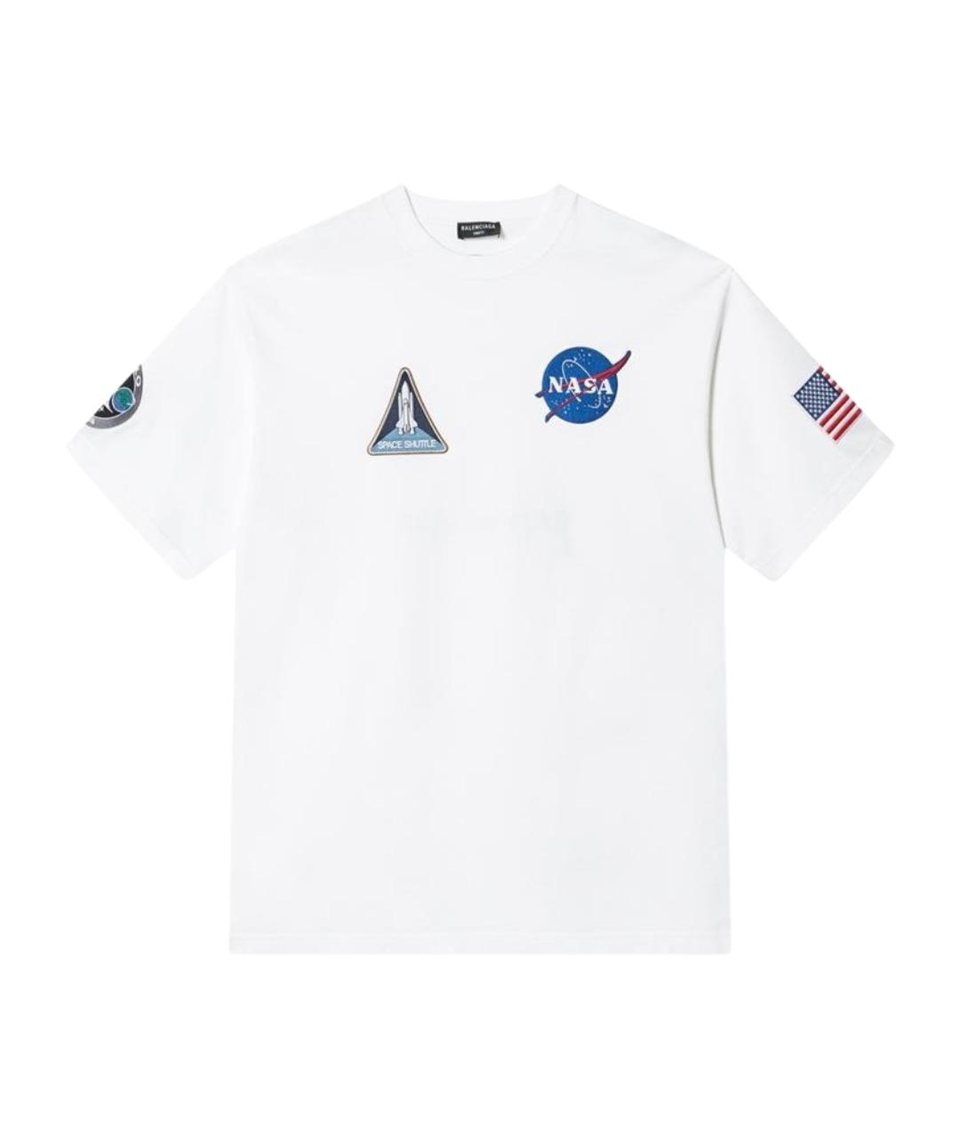 BALENCIAGA Белая футболка, фото 1