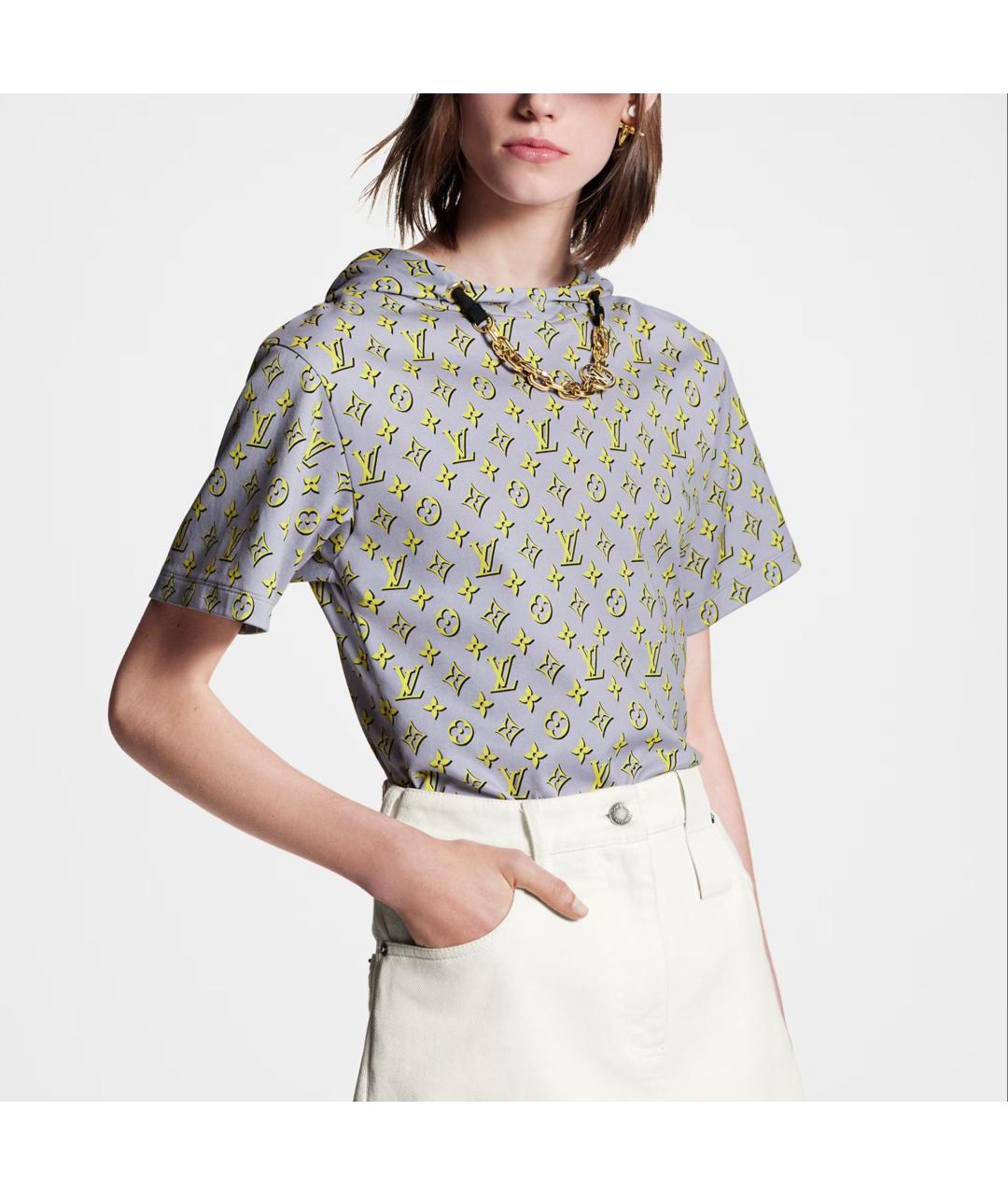 LOUIS VUITTON Серая футболка, фото 4